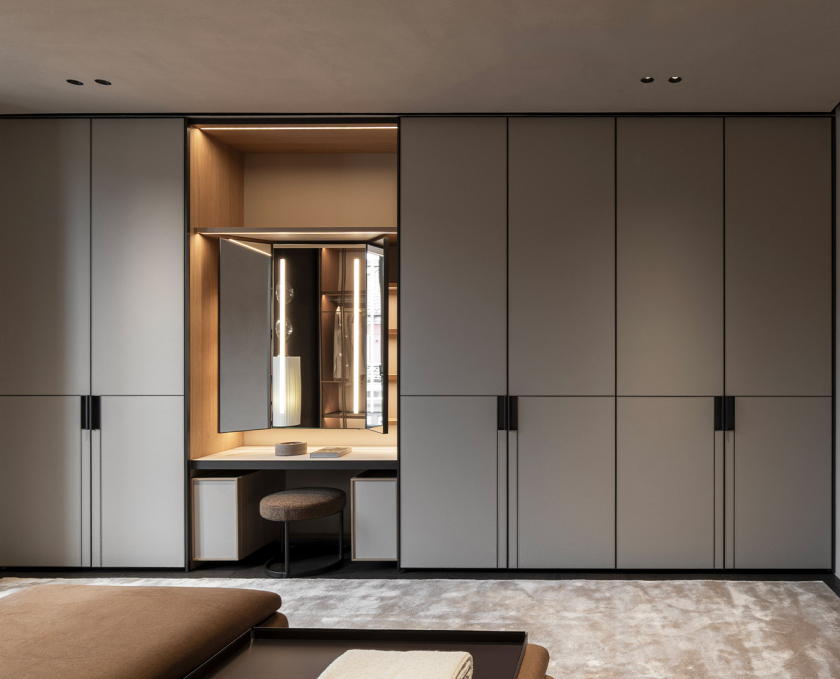 Wardrobe interior solution by Blue Sea Interior Design